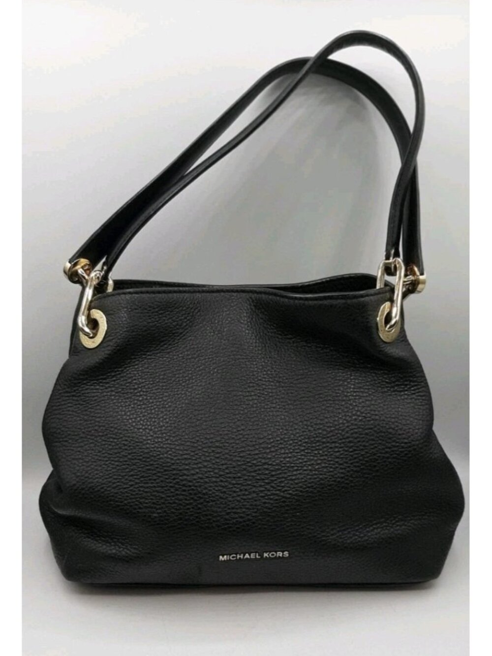 Michael Kors Raven Pebbled Leather Medium Women's Tote Bag Black Shoulder Bag
